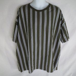 New Look Oversized Mens Size 2XL Stripped Short Sl